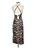 Mustard Seed Animal Print Brown Cocktail Dress Size S - photo 2