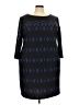 Taylor Argyle Blue Cocktail Dress Size 22W - photo 1