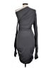 SNDYS. Solid Gray Cocktail Dress Size L - photo 2
