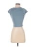 Princess Polly Blue Short Sleeve Top Size 2 - photo 1