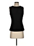 Calvin Klein 100% Polyester Black Sleeveless Blouse Size 4 - photo 1