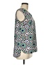 Merona 100% Polyester Teal Sleeveless Blouse Size M - photo 4