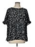 Torrid 100% Polyester Stars Black Short Sleeve Blouse Size Lg Plus (0) - photo 1