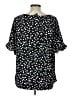 Torrid 100% Polyester Stars Black Short Sleeve Blouse Size Lg Plus (0) - photo 2