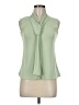 Tiffany & Grey Green Sleeveless Blouse Size Med Petite - photo 1