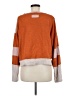Shein Floral Orange Pullover Sweater Size M - photo 2