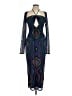 AFRM Graphic Blue Cocktail Dress Size L - photo 1