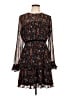 Lulus 100% Polyester Floral Black Cocktail Dress Size L - photo 1