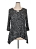Rafaella Studio Black 3/4 Sleeve T-Shirt Size XL - photo 1