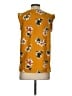 Ann Taylor Factory 100% Polyester Yellow Sleeveless Blouse Size XS - photo 2