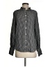 J.Crew Houndstooth Black Long Sleeve Blouse Size 2 - photo 1