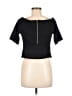 Deletta Black Short Sleeve Top Size M - photo 2