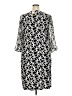 Connected Apparel Print Black Casual Dress Size 20 - photo 2