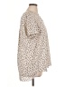 Pleione 100% Polyester Polka Dots Ivory Short Sleeve Blouse Size XL - photo 4