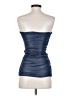 Express 100% Polyester Blue Sleeveless Top Size S - photo 2