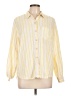 Universal Thread Stripes Yellow Long Sleeve Button-Down Shirt Size L - photo 1