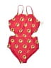 Buc-ees Print Red One Piece Swimsuit Size L (youth) - photo 1