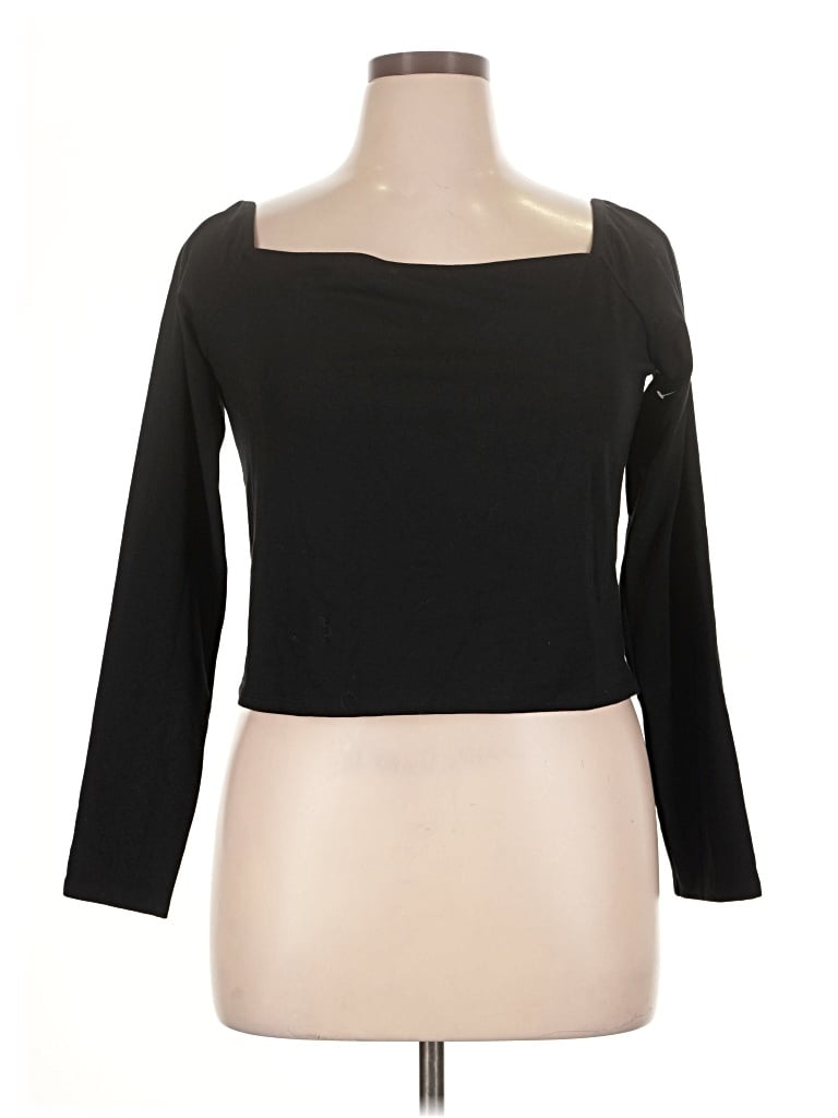 Pre-owned Gap 3/4 Sleeve T-shirt In Black