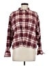 Levi's 100% Cotton Plaid Burgundy Long Sleeve Button-Down Shirt Size M - photo 1