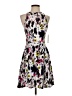 Aqua 100% Rayon Print Black Cocktail Dress Size S - photo 1