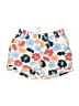 Lands' End 100% Cotton Floral Blue Board Shorts Size 7 - 8 - photo 1