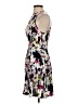 Aqua 100% Rayon Print Black Cocktail Dress Size S - photo 5
