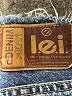 L.e.i. 100% Cotton Blue Denim Shorts Size 7 - photo 3