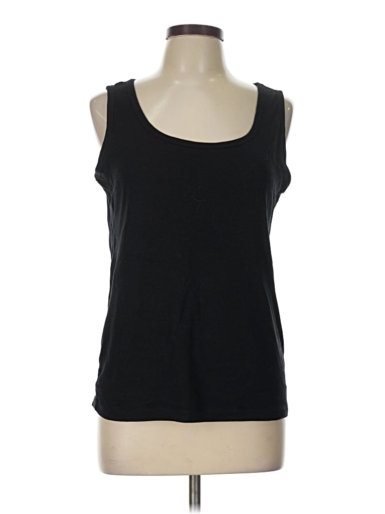 Pre-owned St. John's Bay Tank Top Black Strapless Neckline Tops