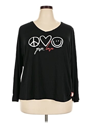 Peace Love World Long Sleeve T-Shirt (view 1)