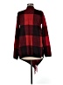 No Boundaries 100% Acrylic Plaid Red Cardigan Size 7 - 9 - photo 2