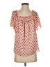 Ann Taylor 100% Polyester Pink Short Sleeve Blouse Size S - photo 1