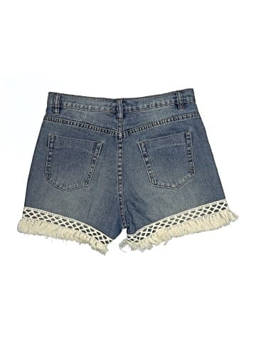 ChiQle Denim Architect Denim Shorts (view 2)