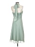 David's Bridal 100% Polyester Green Cocktail Dress Size 6 - photo 2