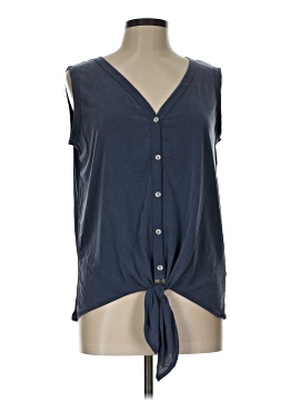 Green Envelope Sleeveless Blouse