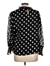 Vince Camuto 100% Polyester Polka Dots Black Long Sleeve Blouse Size L - photo 2