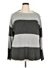 Vince Camuto Color Block Stripes Gray Pullover Sweater Size 2X - photo 1