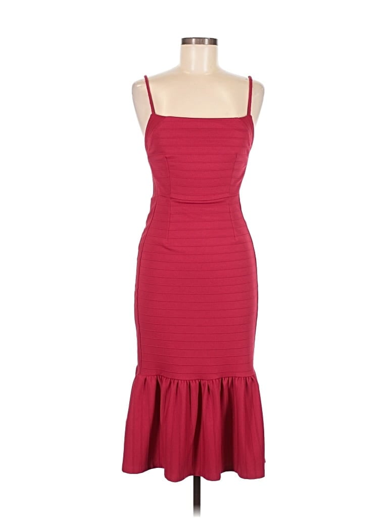 Pre-owned Hutch Cocktail Dress In Burgundy