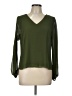 Naked Zebra 100% Polyester Green Long Sleeve Blouse Size L - photo 1