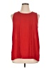 ELOQUII 100% Polyester Red Sleeveless Blouse Size 14 Plus - photo 1