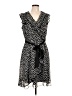 MSK 100% Polyester Polka Dots Black Casual Dress Size 12 - photo 1