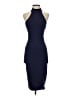 Bebe Solid Blue Cocktail Dress Size S - photo 1