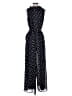 Roz & Ali 100% Polyester Polka Dots Black Jumpsuit Size 8 - photo 2