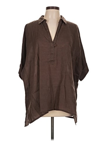 Go By Go Silk 3/4 Sleeve Blouse (view 1)