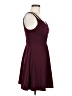 Speechless Solid Burgundy Cocktail Dress Size M - photo 4