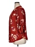 Torrid 100% Polyester Floral Burgundy 3/4 Sleeve Blouse Size 1X Plus (1) - photo 5