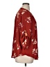Torrid 100% Polyester Floral Burgundy 3/4 Sleeve Blouse Size 1X Plus (1) - photo 4
