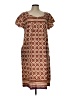 Unbranded Print Brown Casual Dress Size L (estimated) - photo 1