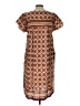 Unbranded Print Brown Casual Dress Size L (estimated) - photo 2