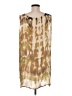 Assorted Brands 100% Silk Tie-dye Tan Casual Dress Size M - photo 2