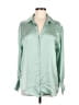 Zara Green 3/4 Sleeve Button-Down Shirt Size M - photo 1